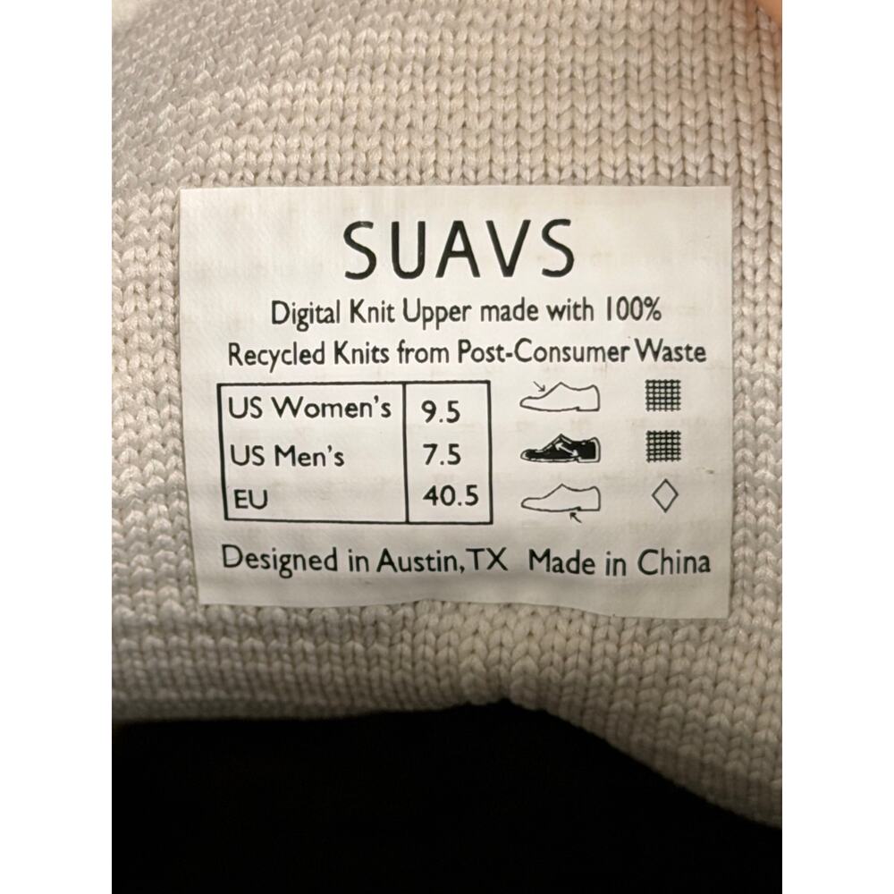 Suavs The 247 Sneaker White Colorblock Women’s 9.5 Casual Comfort Lace-Up Knit - Picture 11 of 12